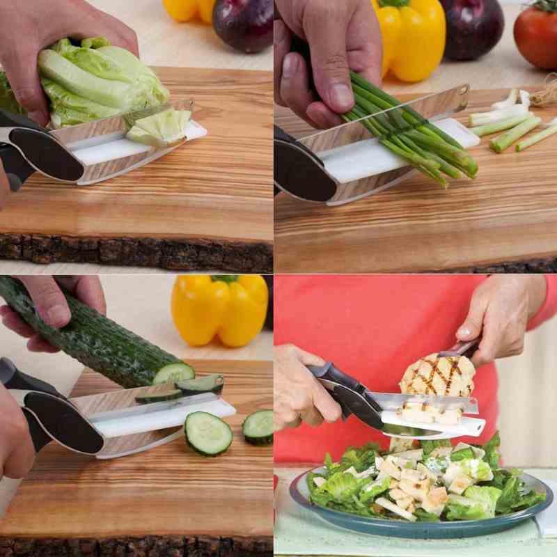 Multi-Function Stainless Steel Kitchen Scissors Fruit Vegetable Multifunctional