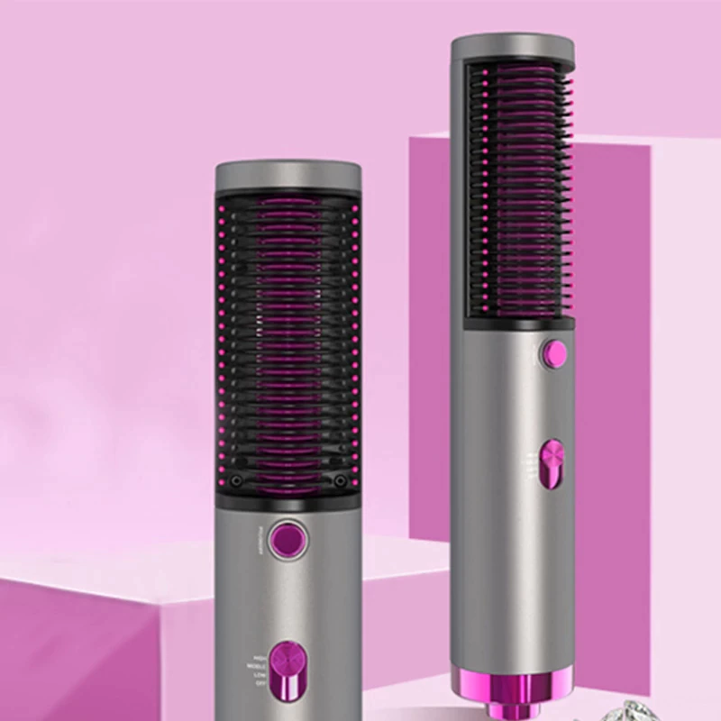 3 in 1 Professional Hot-Air Brush Hair Dryer Straightener