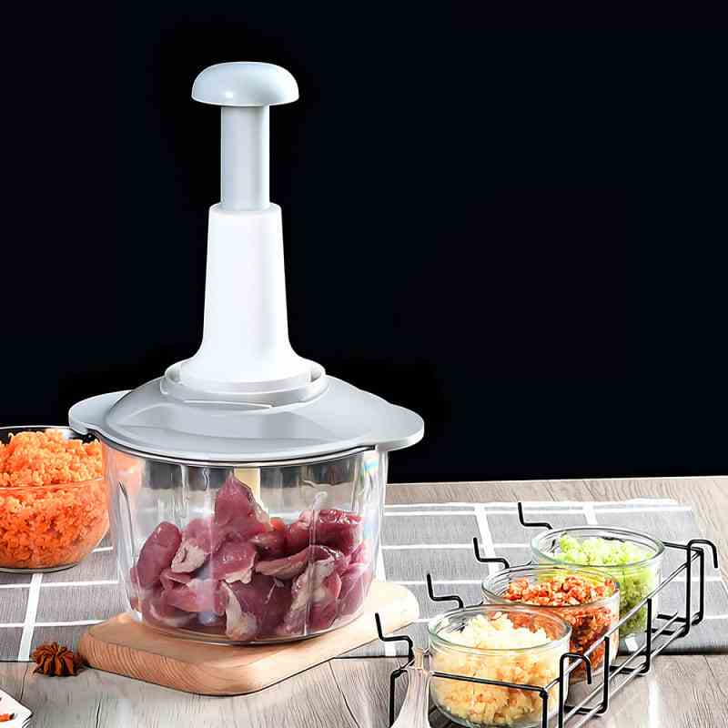 Manual Vegetable Mincers Press Type Household Garlic Meat Cutter