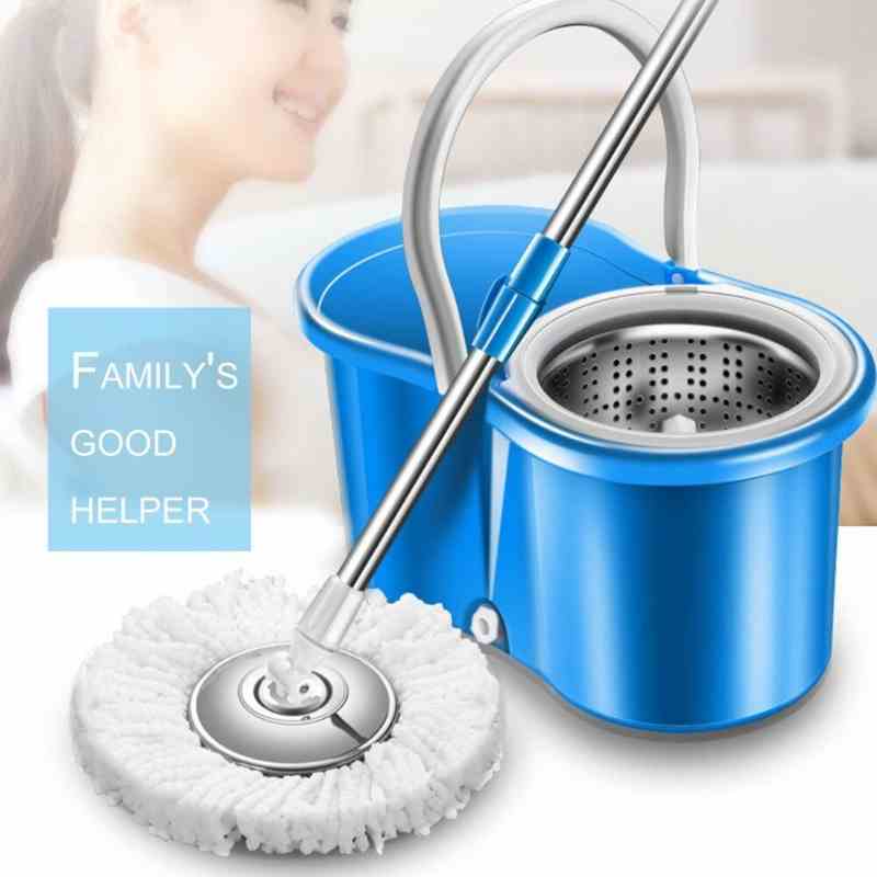 Spin Mop - Easy Spin Magical Mop Set [Steel Bucket]