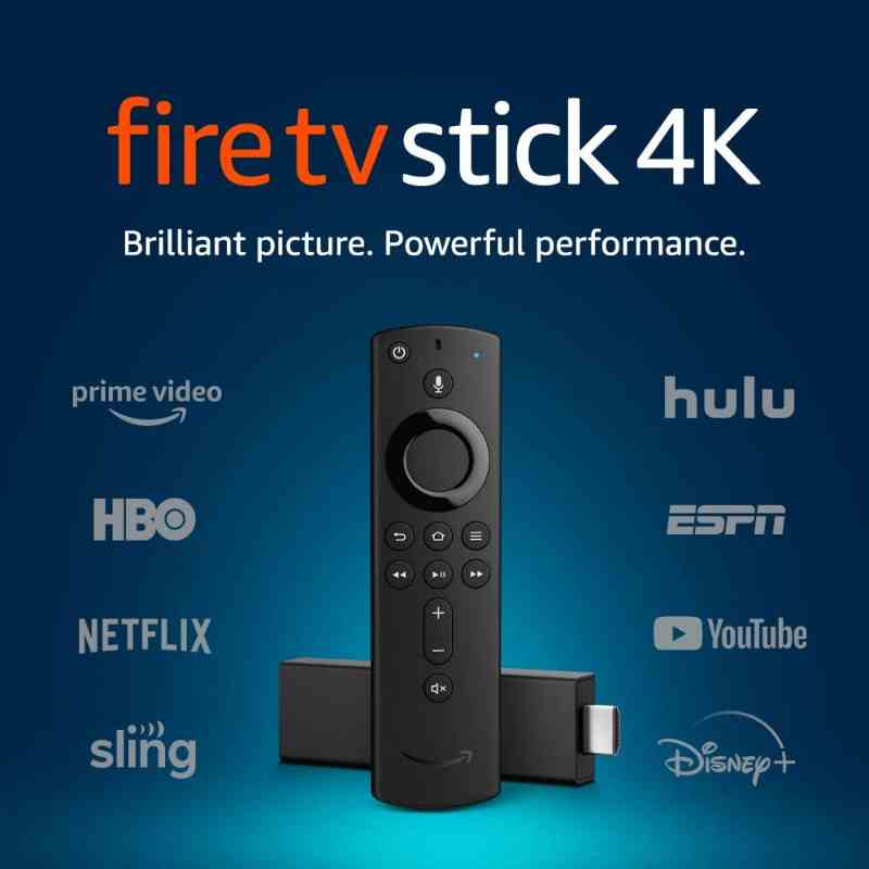 Amazon Fire TV Stick 4K streaming device with Alexa Voice Remote