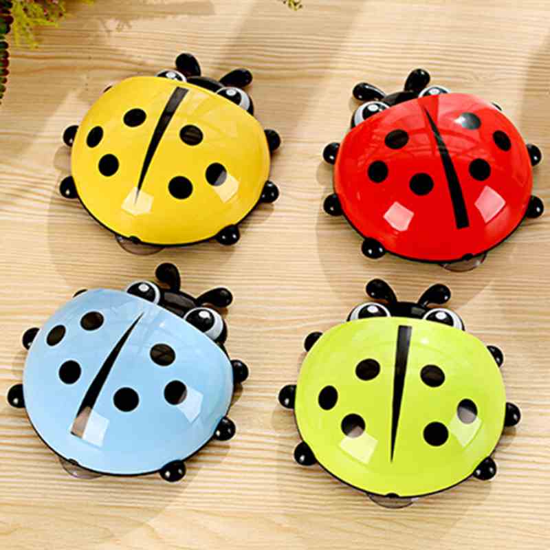 Cute ladybug insect toothbrush holder