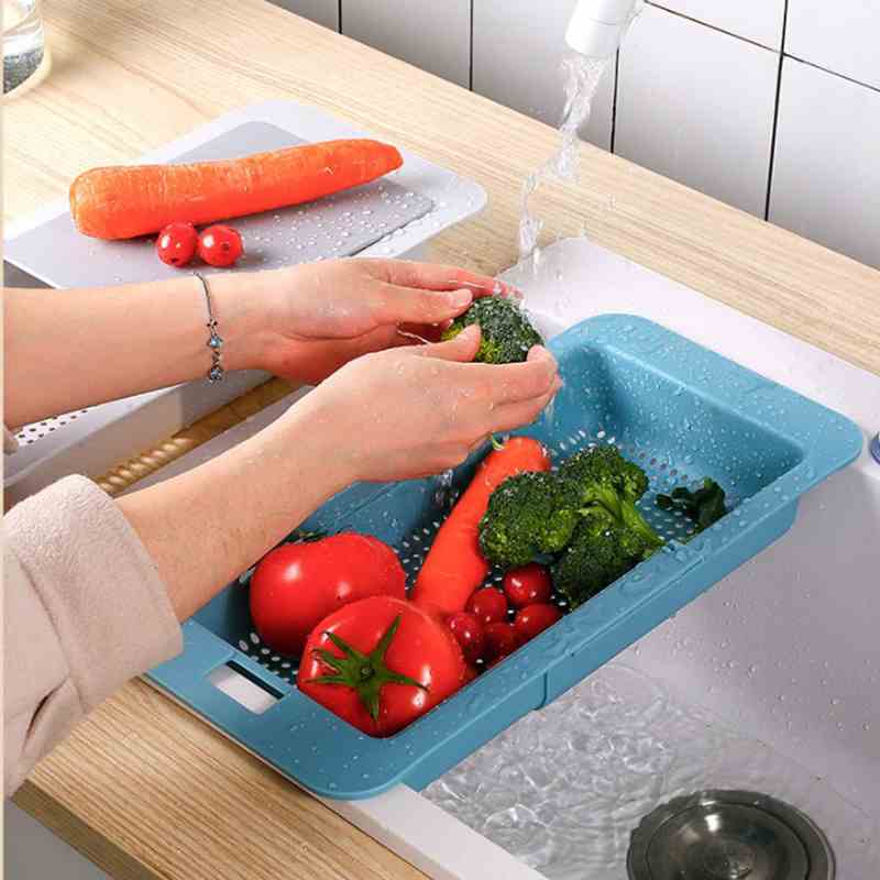 Sink Expandable Drain Basket Plastic