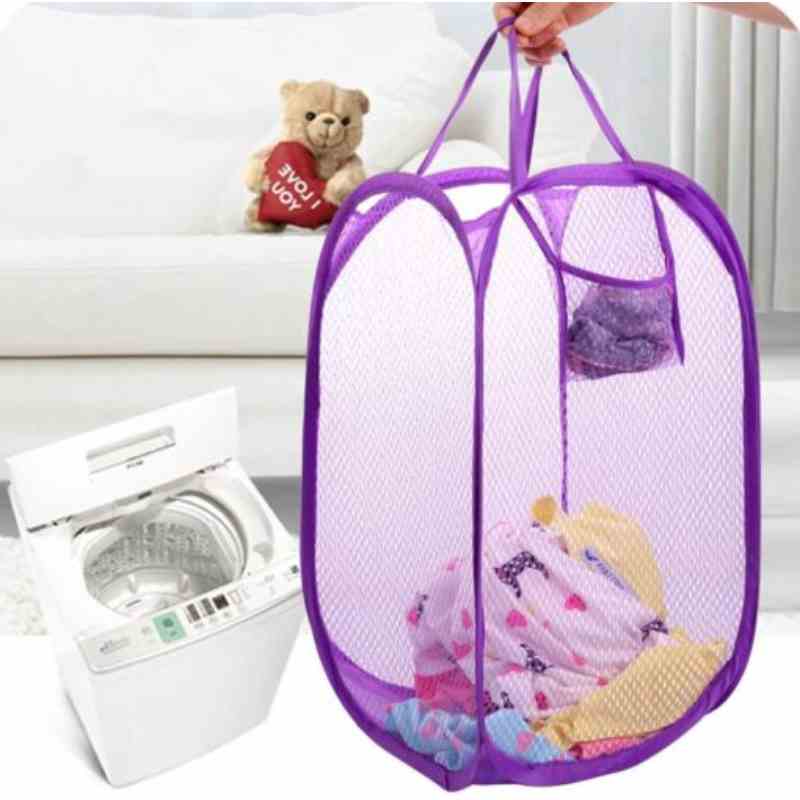 Foldable Mesh Laundry Basket