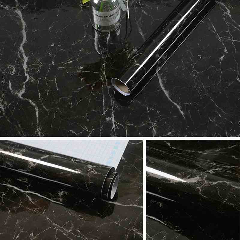 PACK OF 3 SELF ADHESIVE WATERPROOF KITCHEN MARBLE CONTACT WALLPAPER (60*200)