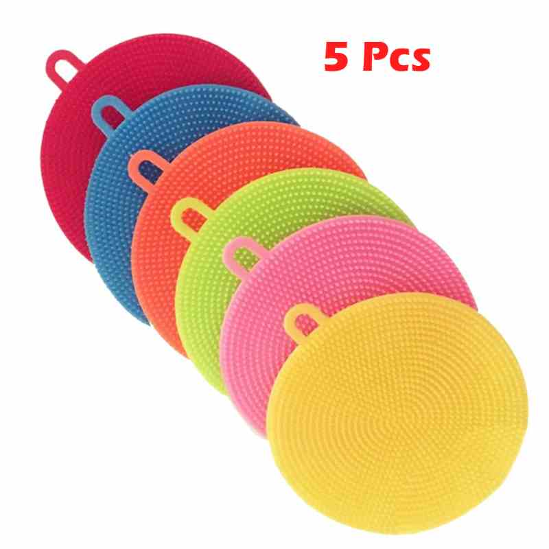 Pack of 5 Silicone Cleaning Brushes