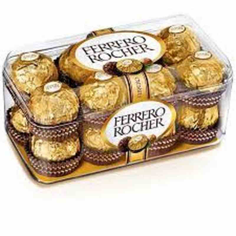 Ferrero Rocher Imported Hazelnut Chocolate T-16 Box