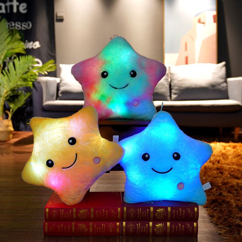 Soft Star Pillow with Glowing Led Light