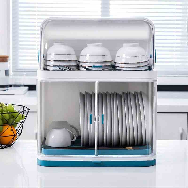 Covered Dish Rack 2 Layer Dust-Safe