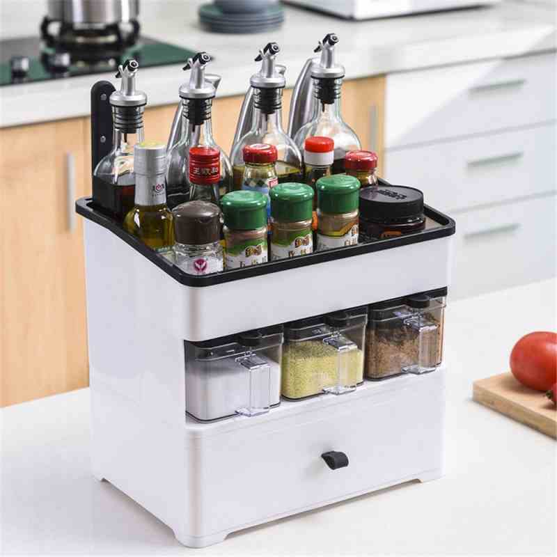 Multi-Functional Spice And Kitchen Organizer Storage Box