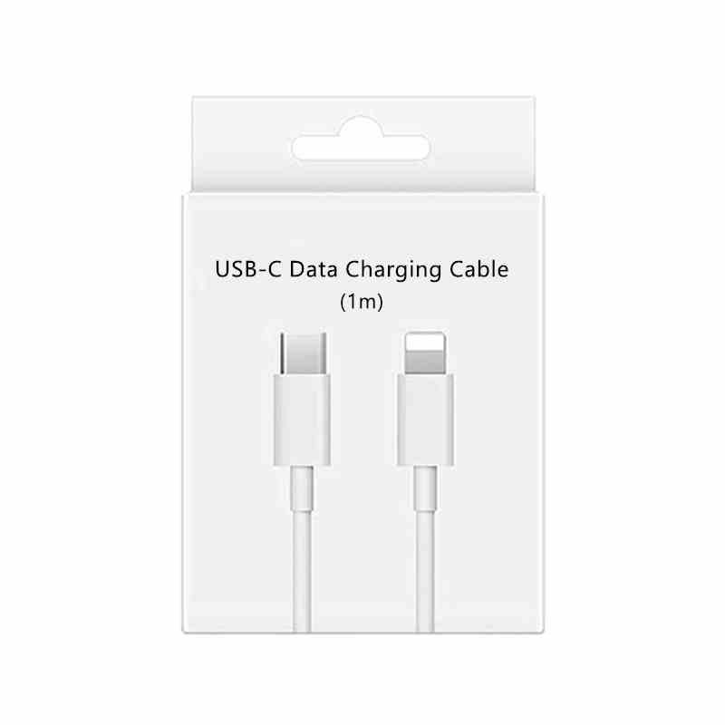 1m Fast Charging 20W PD Cable for iPhone 13 12 11 Pro XS Max X XR 8 Plus Quick Charger Cord USB-C to Lighting Data Sync Cable
