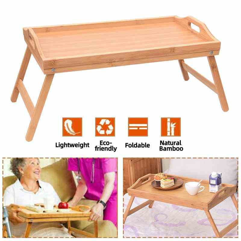 Wooden Bamboo Folding Laptop Table
