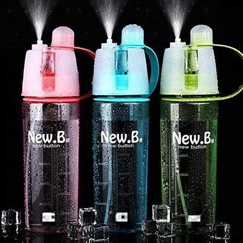 Sports Water Bottle With Spray